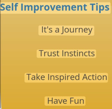 self-improvement tips